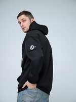 худи на молнии зипка город горький черный черная