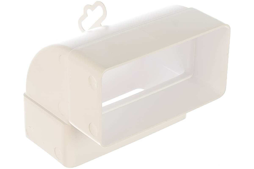 Колено вертикальное ПВХ 90 60*120 (612КВП)