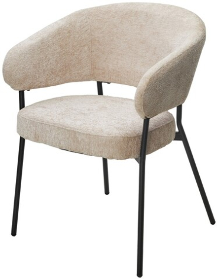 Стул SAGE 3018-10 бежевый, шенилл / черный каркас, ®DISAUR