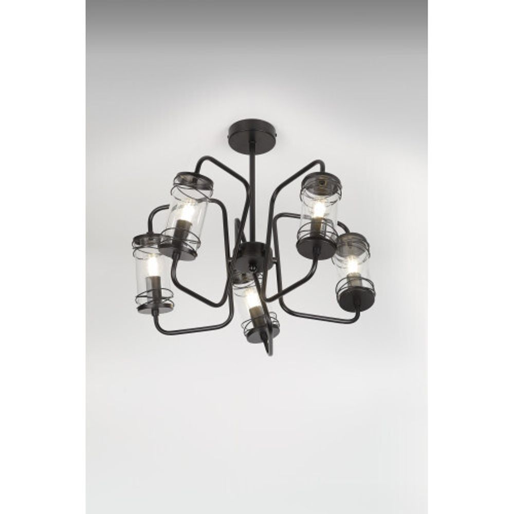 Люстра Rivoli Akanta 5061-305 5 х E14 40 Вт лофт - кантри | Rivoli