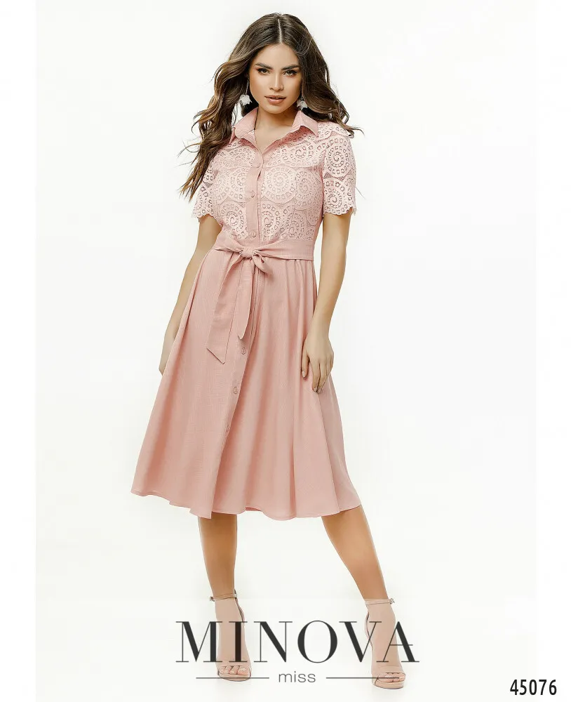 Платье 2179-пудровый Minova