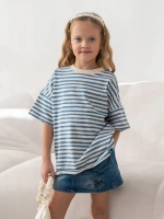 Футболка для девочки в полоску