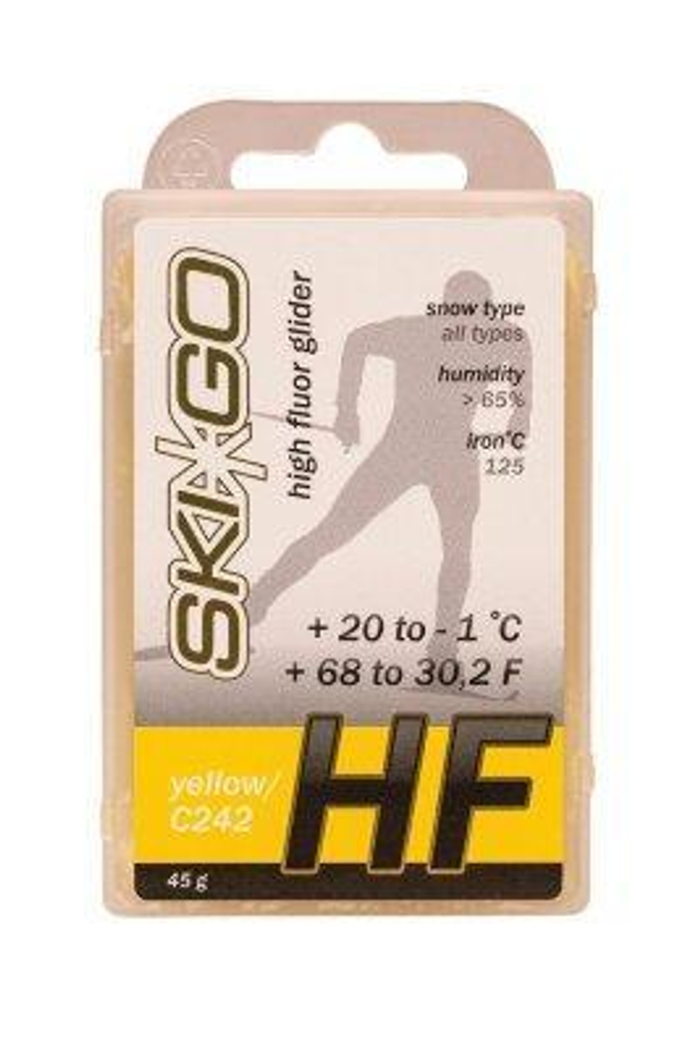 Парафин SKIGO HF, (+20-1 C), Yellow 45 g арт. 63014