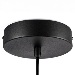 612117 Подвесной светильник PALERMO 8W LED 350LM G ЧЕРНЫЙ/ПРОЗРАЧНЫЙ 3000K