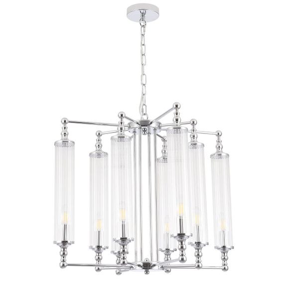 Подвесная люстра Crystal Lux Tomas SP8 D650 Chrome