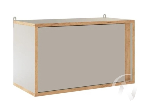 Полка навесная закрытая Подростковая Асцелла (кашемир/дуб крафт золотой)