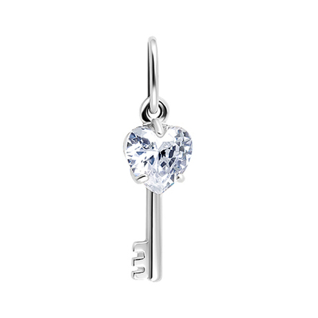 Подвеска из серебра с фианитами