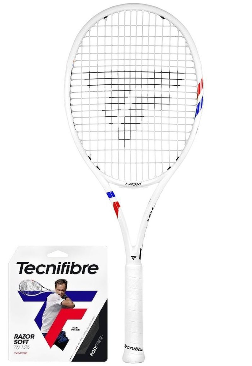 Теннисная ракетка Tecnifibre T-Fight Isoflex 300 Only Iga + Струны + Натяжка