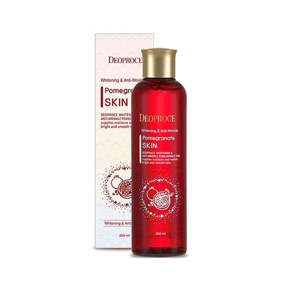 Deoproce Whitening And Anti-Wrinkle Pomegranate Skin тонер для лица антивозрастной