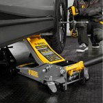 Домкрат подкатной DENZEL 51250 гидравлический 3 т, 75-500 мм, низкий подхват