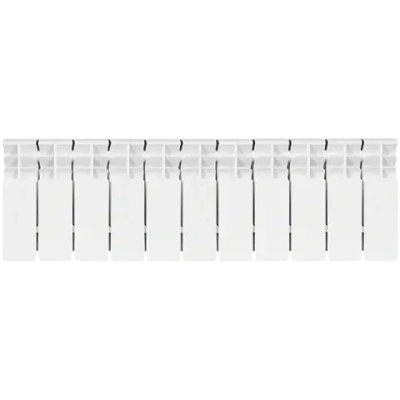 Радиатор биметаллический STOUT TITAN 200 - 11 секций (подключение боковое, цвет белый)