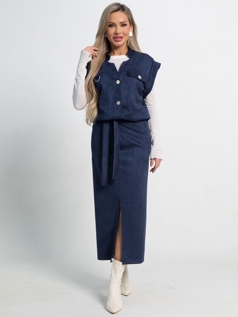 Юбка Мэддис (синяя) Ю15034-39М LT Collection