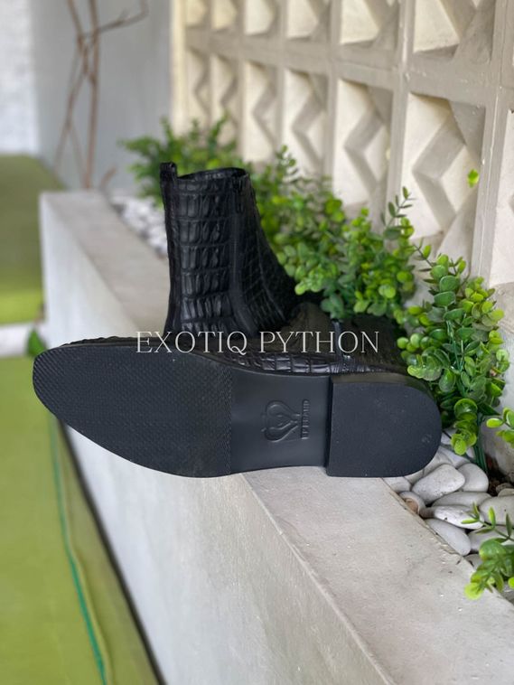 Полусапожки из кожи крокодила - SH-176