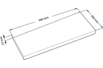 Фора 1.6 полка настенная 60*25*3,7 белый