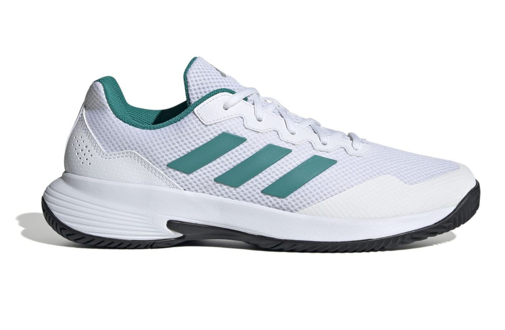 Мужские кроссовки теннисные Adidas GameCourt 2 M - cloud white/pure teal/core black