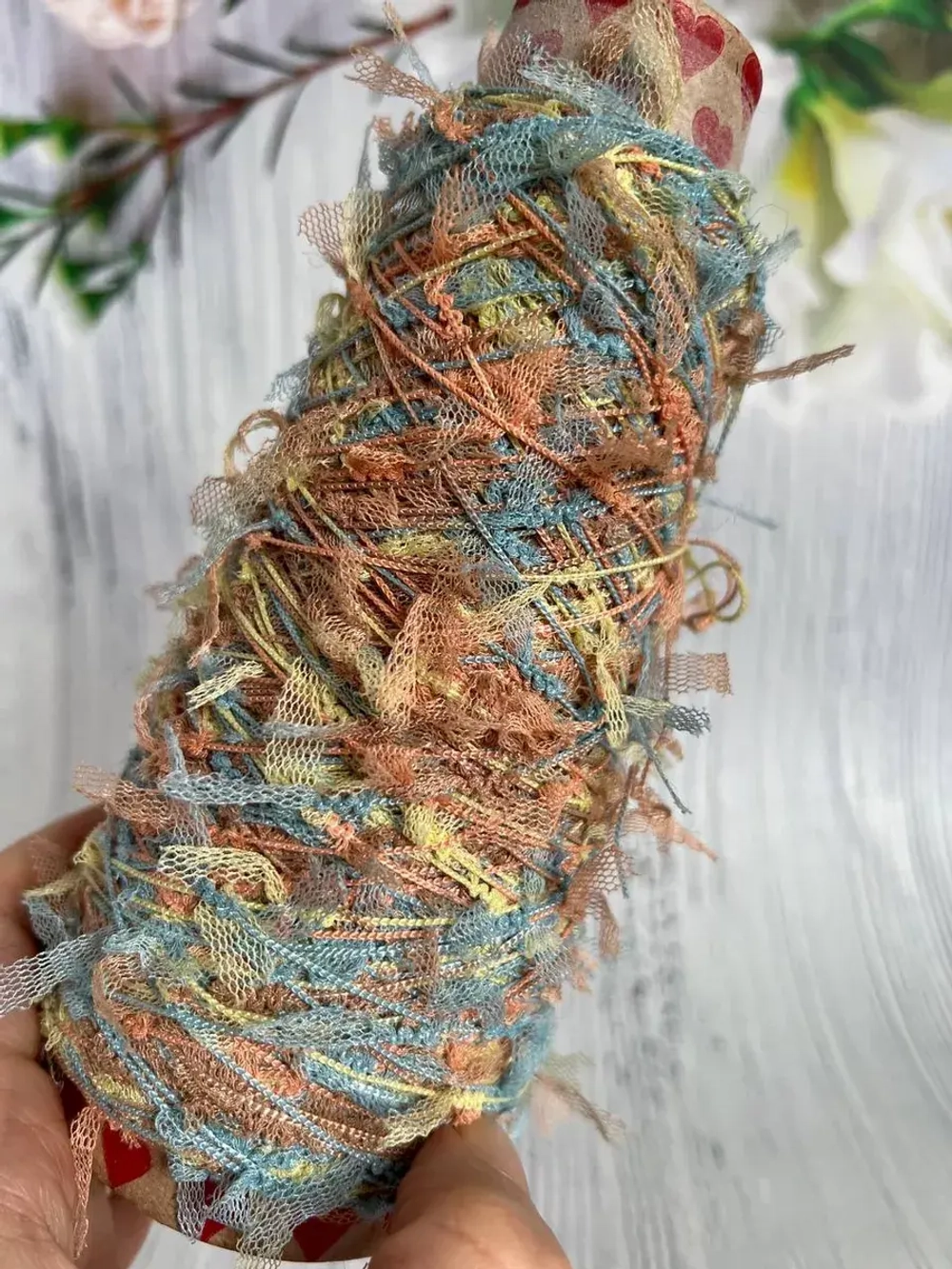 пряжа для вязания травка пушистая