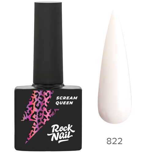 RockNail Гель-лак Scream Queen 822 Belaya & Pushistaya, 10 мл
