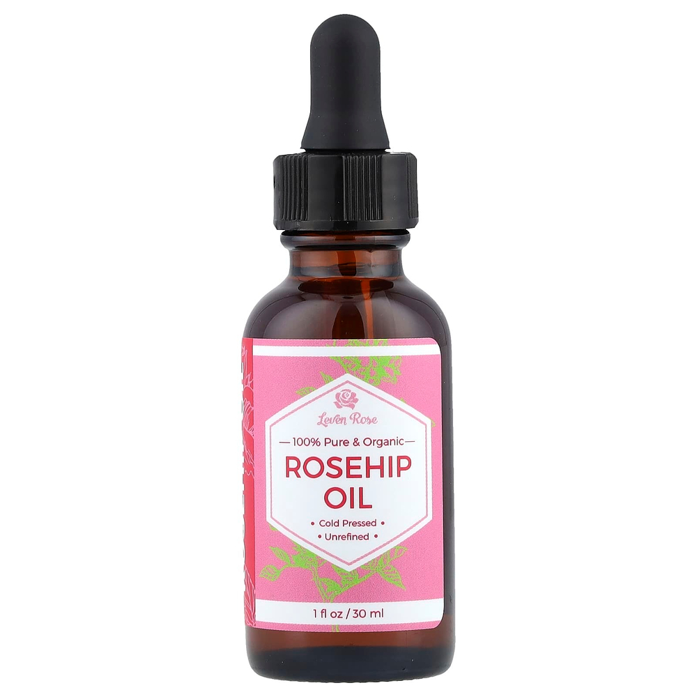 Leven Rose, 100% чистое и органическое масло шиповника, 30 мл (1 жидк. унц.)