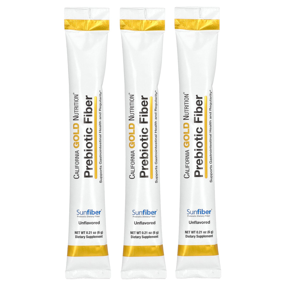California Gold Nutrition, пребиотическая клетчатка, 3 пакетика, по 6 г (0,21 унции)