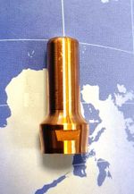 W03X0893-25A Электрод / Катод / Electrode, предназначен для использования в плазмотронах ручной и механизированной плазменной резки LC65, в качестве расходной части Lincoln