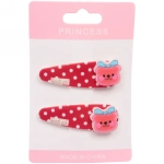Зажимы для волос детские 2шт «Happy smile», мишка с бантиком, микс 4 цвета, 5*2см
