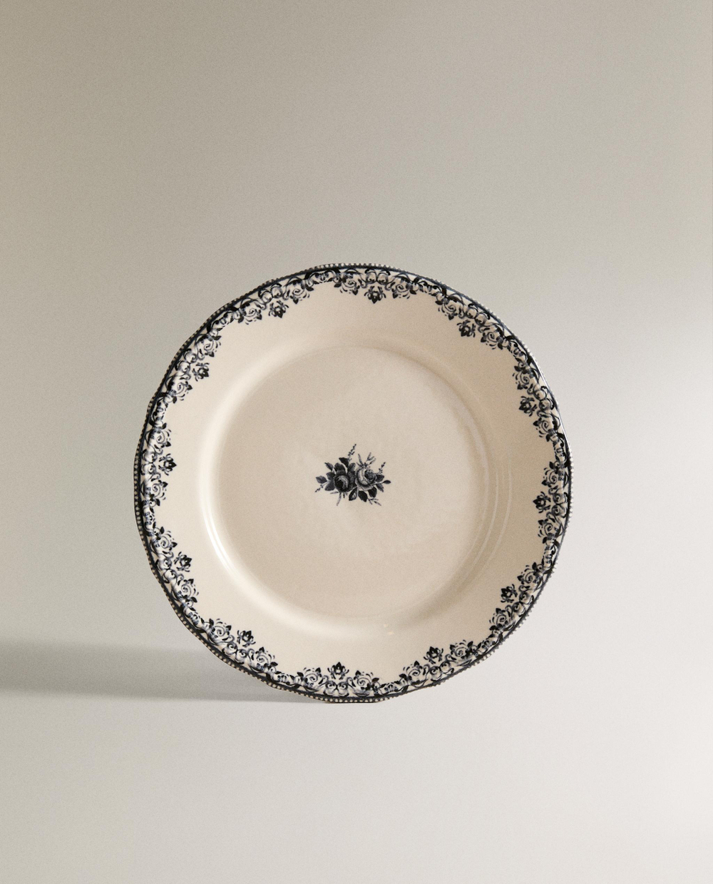 Zara Home тарелка десертная из фаянса, цвет синий, 21.5 см · 8267/202