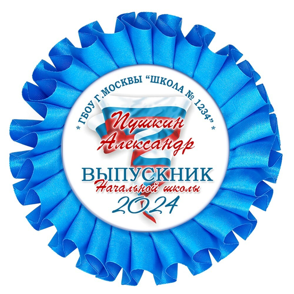 Наградная розетка именная. Арт. 7061