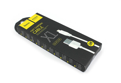 Кабель USB HOCO X1 Rapid, USB - Lightning, 2.1А, 1м, белый