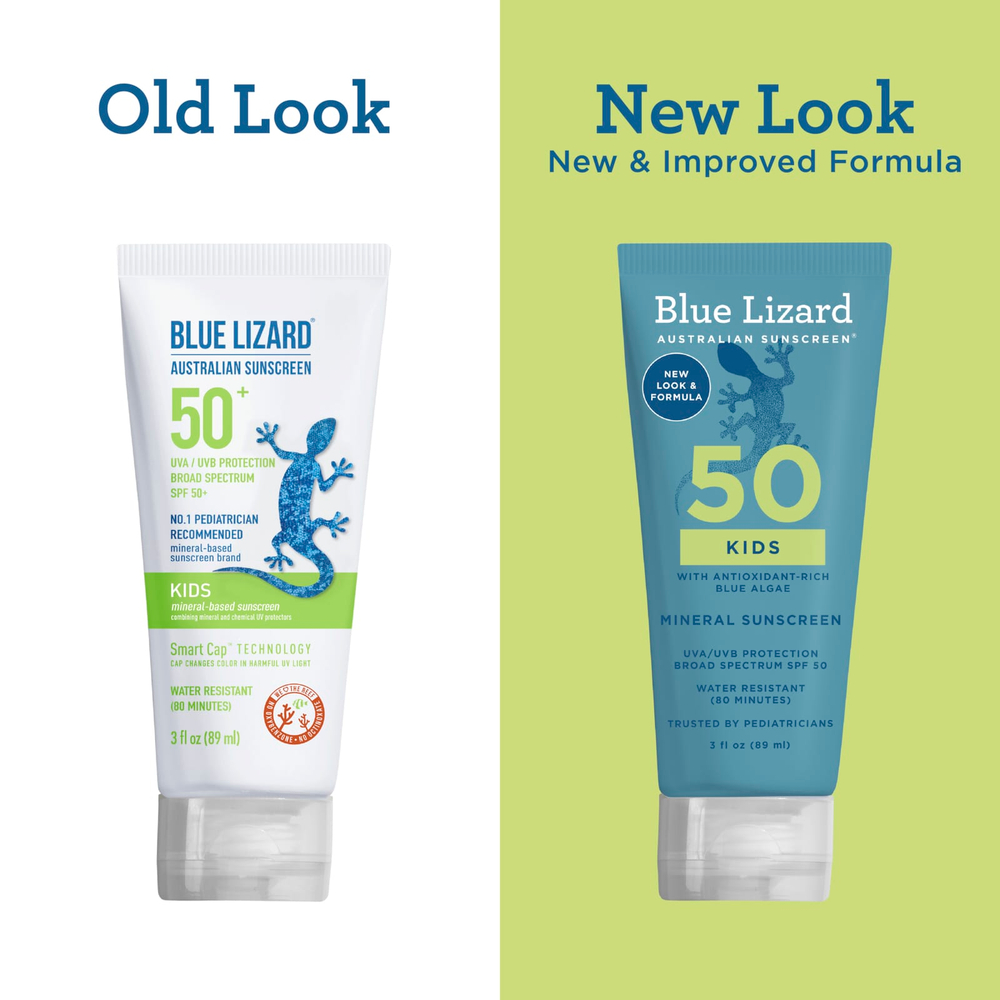Blue Lizard Australian Sunscreen, детское минеральное солнцезащитное средство, SPF 50, 89 мл (3 жидк. унции)