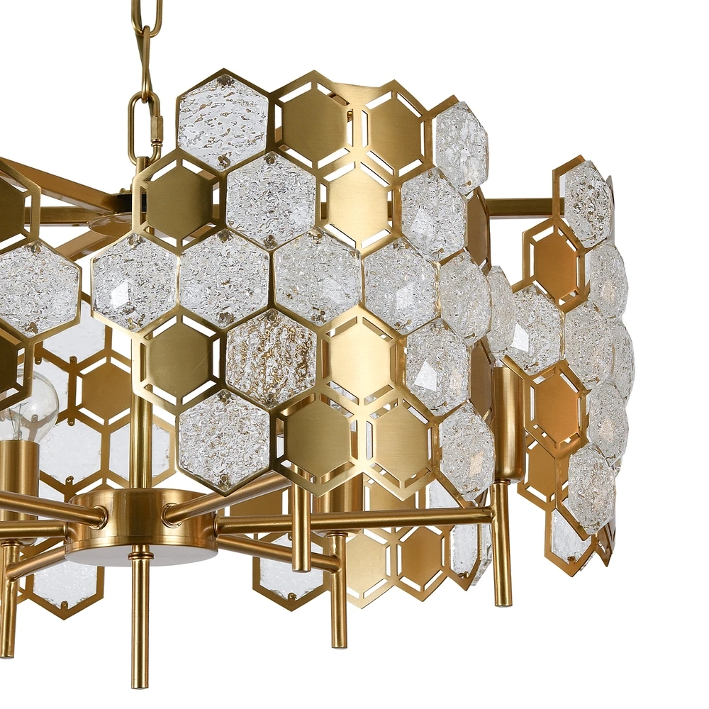 Подвесная люстра Indigo DELIZIA 12047/6P Brass V000571