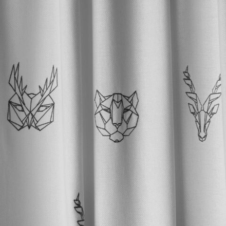 Шторы ЛУККА (арт. BL01-292-01) - (145х270)х2 см. - белые