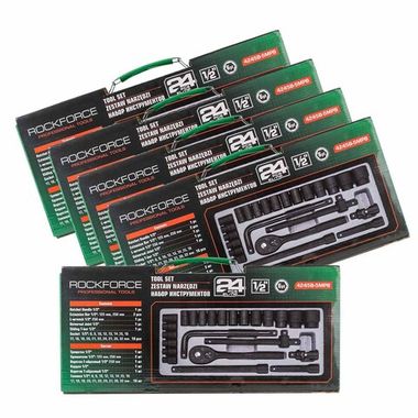 ( 5 K-T ) Набор инструментов 24пр. 1/2''(6гр.)(8-32мм) RockForce RF-4245B-5MPB ( 5 K-T )