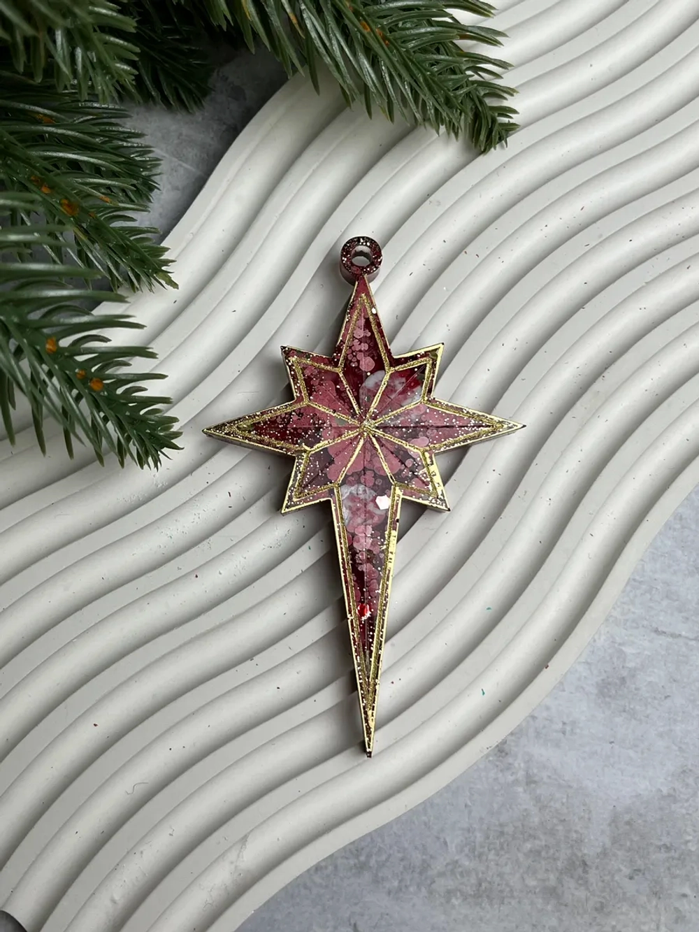 Новогодняя елочная игрушка Звезда