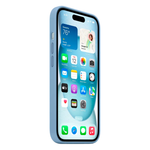 Силиконовый чехол с поддержкой MagSafe Apple Silicone Case для iPhone 15, Winter Blue (Зимняя синева)