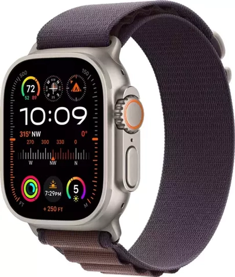 Умные часы Apple Watch Ultra 2 49 мм Titanium Case GPS + Cellular, Indigo Alpine Loop M