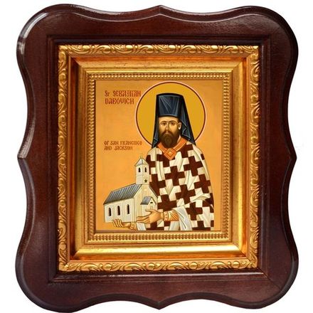 Севастиан Джексонский преподобный. Икона на холсте.