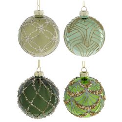 GAEM Набор из 12шт Украшение новогоднее "Шар", D 8 см, L35 W25 H8,5 см