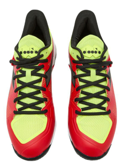 Теннисные кроссовки Diadora B.Icon 2 AG - yellow fluo dd/black/fiery red