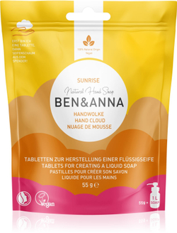 BEN&ANNA Natural Hand Soap - жидкое мыло в таблетках /  Sunrise 55  g  / GTIN 4260491222305