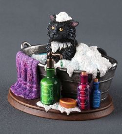 Veronese WS-1357 Статуэтка «Кот - Банный час» (Лиза Паркер)