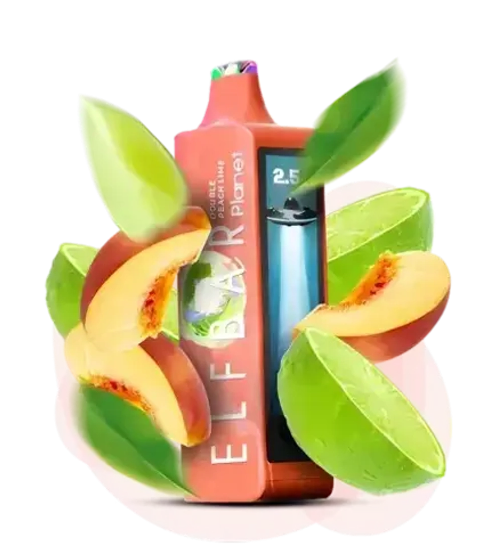 Elf Bar Planet 25000 - Double Peach Lime (5% nic)