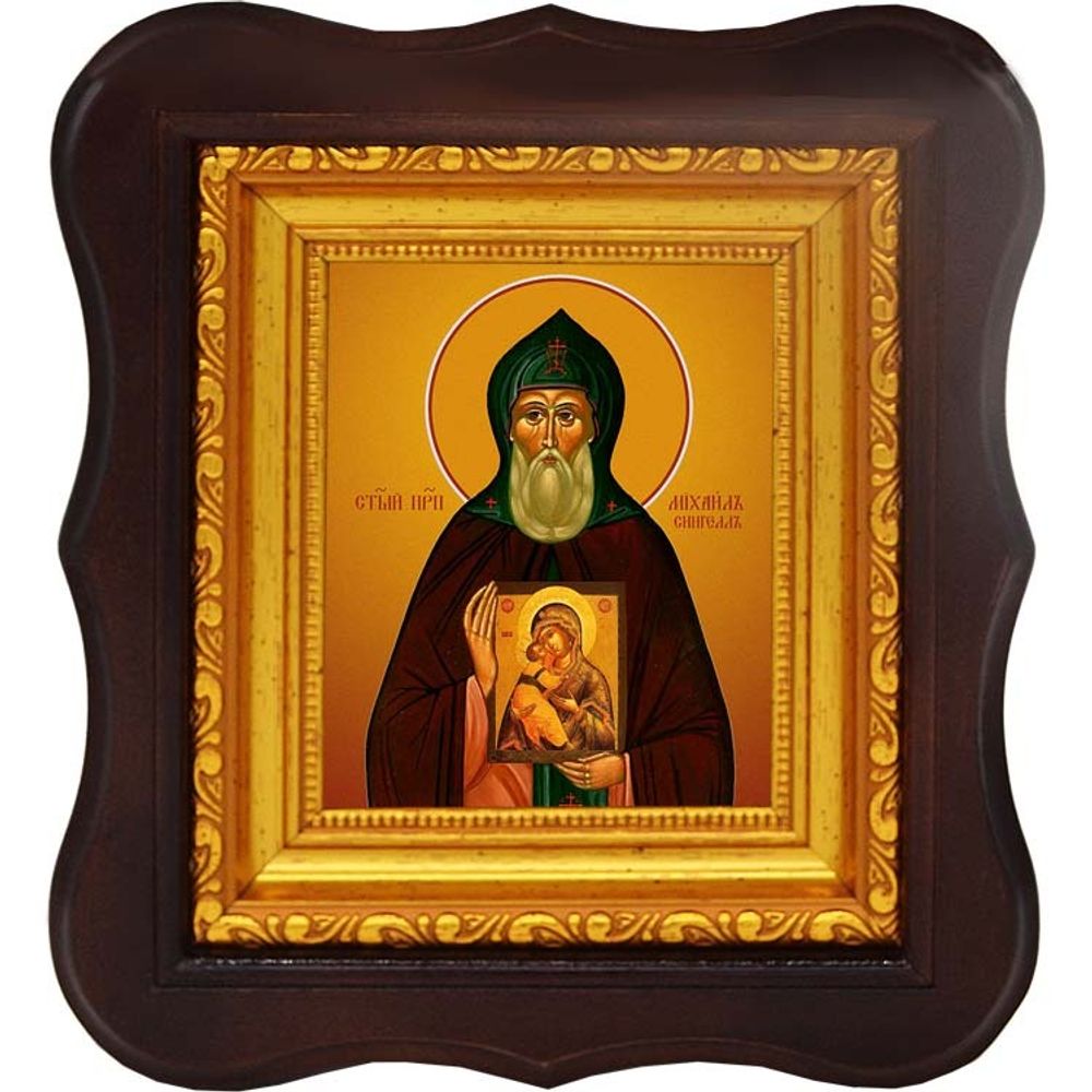 Михаил Сингелл, Константинопольский преподобный. Икона на холсте.