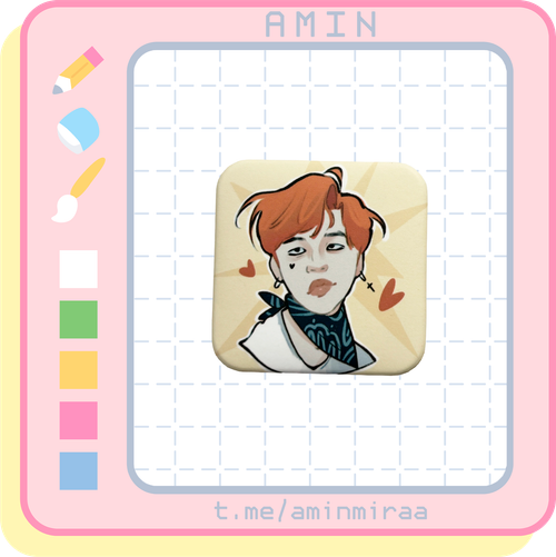 Плюшка / Значок #06 / BTS