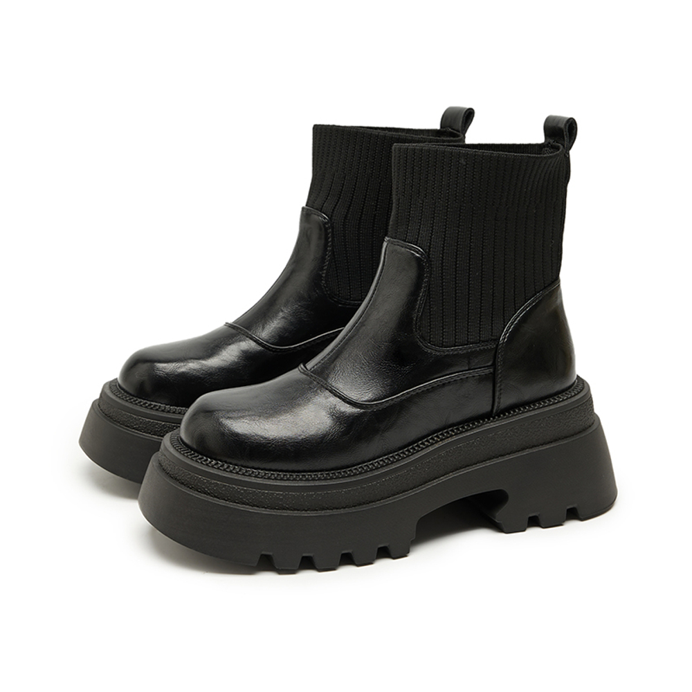 WESTLINK Stretch & Sock Boots Women"s Brown