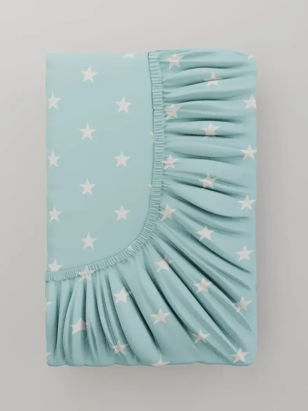 Простынь на резинке бязь Сказка "Звезды" 90x200 см