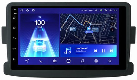 Магнитола для Renault Duster 2010-2020, Kaptur, Logan, Sandero, Lada Largus 2021+, X-Ray (штатный подрулевой джойстик) - Teyes CC2 PLUS дисплей 7" на Android 10, ТОП процессор, 4G SIM-слот, 4/32 Гб