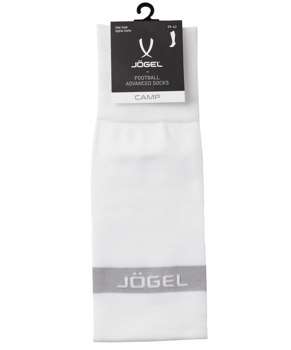 Гетры футбольные JÖGEL CAMP ADVANCED SOCKS 00, белый/серый