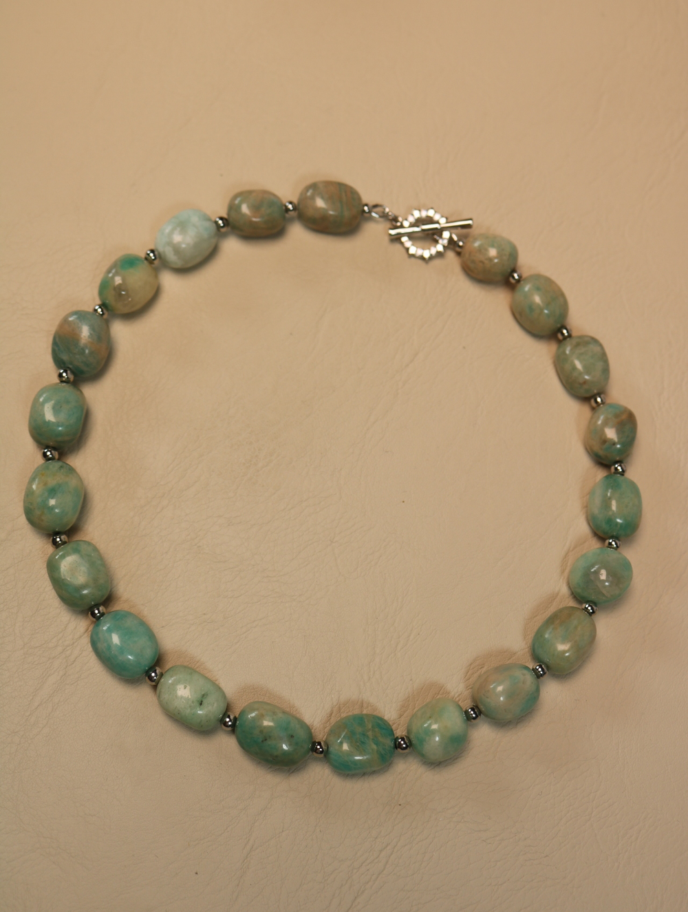 Чокер из амазонита «Амазонский прилив»