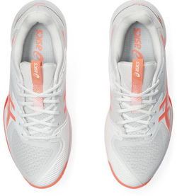 Женские теннисные кроссовки Asics Solution Speed FF 3 - white/sun coral