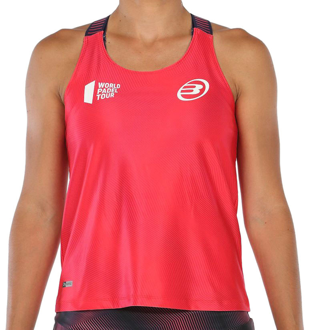 Женский топ теннисный Bullpadel Revenga - carmesi fluor